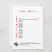 宛先イビザヘンバチェロレッテ日程 招待状 (裏面)