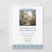 宛先ウェディングイタリアトスカニーフローレンス 招待状 (正面)