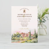 宛先ウェディングイタリアトスカニーフローレンス 招待状 (スタンド正面)