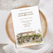 宛先ウェディングイタリアトスカニーフローレンス 招待状