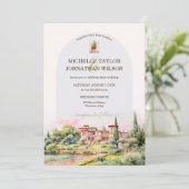 宛先ウェディングイタリアトスカニーフローレンス 招待状 (スタンド正面)