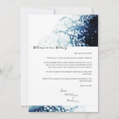 宛先ウェディングウェルカムレターの旅程カード 招待状 (正面)