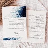 宛先ウェディングウェルカムレターの旅程カード 招待状