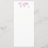 宛先ウェディングウォーターカラーワールドマップメニュー メニュー (裏面)