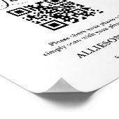 宛先ウェディングキャプチャー愛QRコ結婚ード ポスター (角)