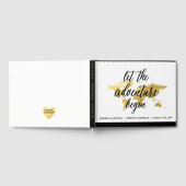 宛先ウェディングゲストブック | 編集可能な色 ゲストブック (全面)