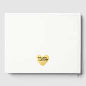 宛先ウェディングゲストブック | 編集可能な色 ゲストブック (裏面)