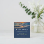 宛先ウェディングサニースカイウェディングレセプション エンクロージャーカード (スタンド正面)