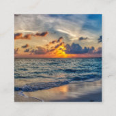 宛先ウェディングサニースカイウェディングレセプション エンクロージャーカード (裏面)