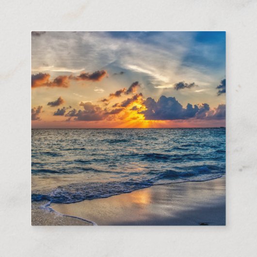 宛先ウェディングサニースカイウェディングレセプション エンクロージャーカード (裏面)