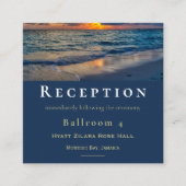 宛先ウェディングサニースカイウェディングレセプション エンクロージャーカード (正面)