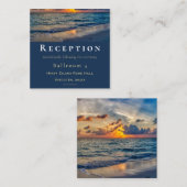 宛先ウェディングサニースカイウェディングレセプション エンクロージャーカード (正面/裏面)