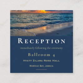 宛先ウェディングサニースカイウェディングレセプション エンクロージャーカード