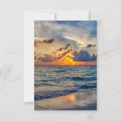 宛先ウェディングサニースカイウェディングRSVPカード 出欠カード (裏面)