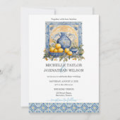 宛先ウェディングサントリーニギリシャ島 招待状 (正面)