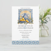 宛先ウェディングサントリーニギリシャ島 招待状 (スタンド正面)