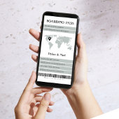 宛先ウェディングセージ電子ボーディングパス セーブザデート