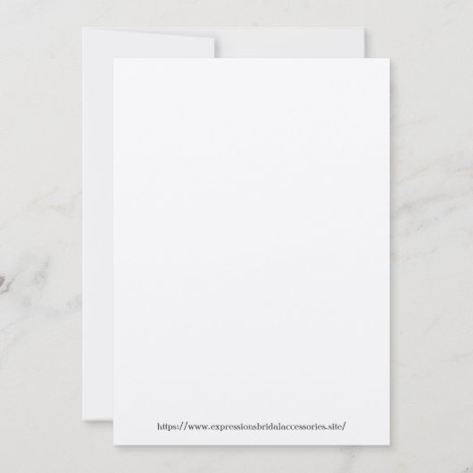 宛先ウェディングテーマ 招待状 (裏面)