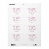 宛先ウェディングトラベルウォーターのカラーワールドマップ ラベル (フルシート)