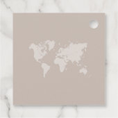 宛先ウェディングパスポートコンパス結婚式の引き出物 フェイバータグ (裏面)