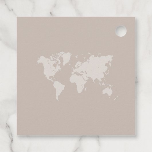 宛先ウェディングパスポートコンパス結婚式の引き出物 フェイバータグ (裏面)