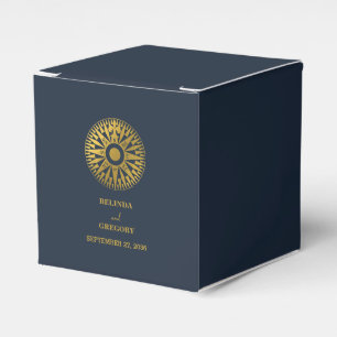 宛先ウェディングパスポートコンパス結婚式の引き出物 フェイバーボックス