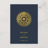 宛先ウェディングパスポ結婚ーツコンパス エンクロージャーカード (正面)