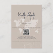 宛先ウェディングパスポ結婚ーツコンパス エンクロージャーカード (裏面)