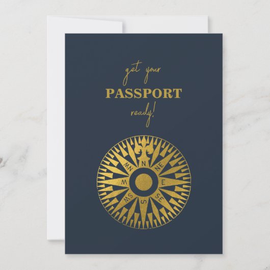 宛先ウェディングパスポ結婚ーツコンパス セーブザデート (正面)