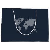 宛先ウェディングパスポ結婚ーツコンパス ラージペーパーバッグ (裏面)