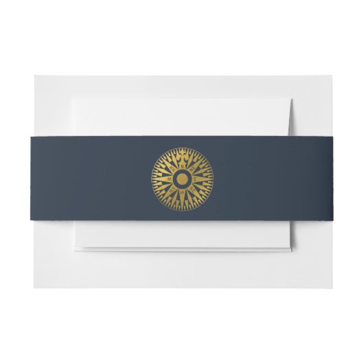 宛先ウェディングパスポ結婚ーツコンパス 招待状ベリーバンド (正面例)