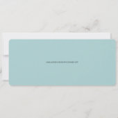 宛先ウェディングパームウォーターカラーボーディングパス 招待状 (裏面)