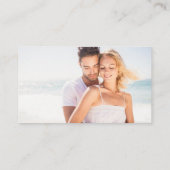 宛先ウェディングビーチRSVPカスタム エンクロージャーカード (裏面)