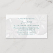 宛先ウェディングビーチRSVPカスタム エンクロージャーカード (正面)