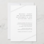 宛先ウェディングブルーフライトモノグラム写真 セーブザデート (裏面)