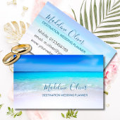 宛先ウェディングプランナー海ビーチ海 名刺