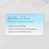 宛先ウェディングプランナー海ビーチ海 名刺 (裏面)