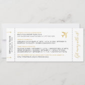 宛先ウェディングボーディングパス招待状 招待状 (裏面)