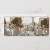 宛先ウェディングボーディングパス飛行機チケット 招待状 (裏面)