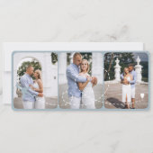 宛先ウェディングボーディングパス飛行機チケット 招待状 (裏面)