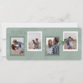 宛先ウェディングボーディングパス飛行機チケット 招待状 (裏面)