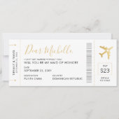 宛先ウェディングメイド・オブ・オーナー（花嫁付き添い人）提案カード 招待状 (正面)