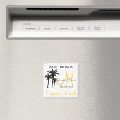 宛先ウェディングモノグラムセーブザデートマグネット マグネット (インサイチュ (食洗機))