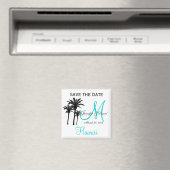宛先ウェディングモノグラムセーブザデートマグネット マグネット (インサイチュ (食洗機))