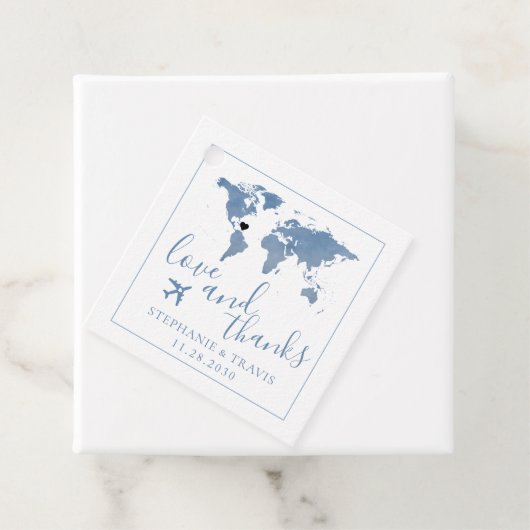 宛先ウェディングワールドマップトラベルテーマ フェイバータグ (インサイチュ)