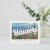 宛先ウェディング日付の保存 – はがきスタイル シーズンポストカード (スタンド正面)