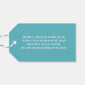 宛先ウェディング日付の保存 ギフトタグ (裏面横)