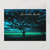 宛先ウェディング日付の保存 案内ポストカード (正面)