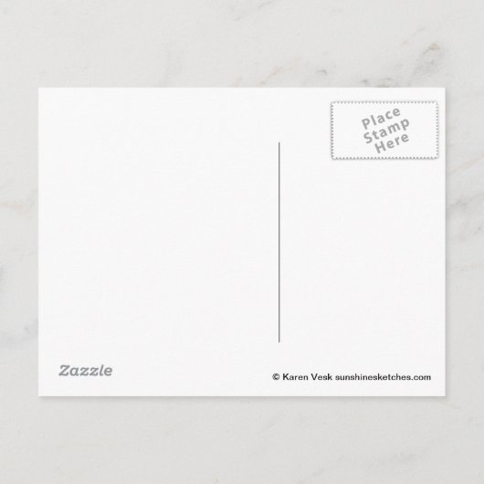 宛先ウェディング日付はがきを保存 案内ポストカード (裏面)