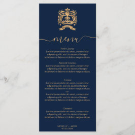 宛先ウェディング金ゴールドクレストワールドマップモノグラム メニュー